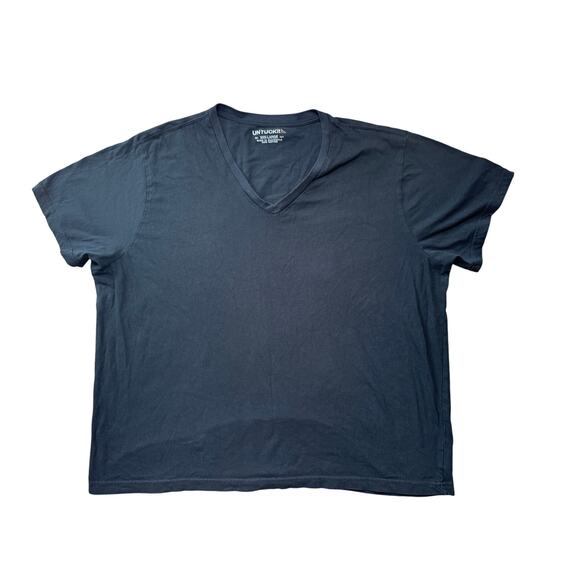 UNTUCKIt short Sleeve v-neck T-shirt size 3XL, Black, SOFT Cotton - Picture 1 of 7